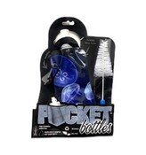 Wholesale - POCKET BOTTLE SET W/BOTTLE BRUSH ASST PRINTS C/P 96, UPC: 817441010259